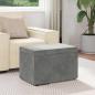 Preview: Hocker Dunkelgrau 61 x 41 x 40 cm Samt und Engineering Holz