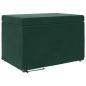 Preview: Hocker Dunkelgr?n 61 x 41 x 40 cm Samt und Engineering Holz