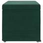 Preview: Hocker Dunkelgr?n 61 x 41 x 40 cm Samt und Engineering Holz