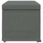 Preview: Hocker Dunkelgrau 81 x 41 x 40 cm Stoff und Pressholz