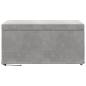 Preview: Hocker Hellgrau 81 x 41 x 40 cm Samt und Engineering Holz