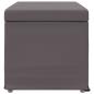 Preview: Hocker Grau 81 x 41 x 40 cm Kunstleder und Engineering Holz