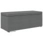 Preview: Hocker Dunkelgrau 101 x 41 x 40 cm Stoff und Pressholz