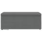 Preview: Hocker Dunkelgrau 101 x 41 x 40 cm Stoff und Pressholz