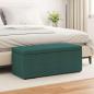 Preview: ARDEBO.de - Hocker Dunkelgr?n 101 x 41 x 40 cm Stoff und Pressholz