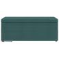 Preview: Hocker Dunkelgr?n 101 x 41 x 40 cm Stoff und Pressholz