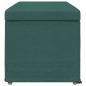 Preview: Hocker Dunkelgr?n 101 x 41 x 40 cm Stoff und Pressholz