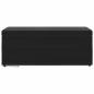 Preview: Hocker Schwarz 101 x 41 x 40 cm Samt und Engineering Holz
