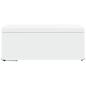 Preview: Hocker Wei? 101 x 41 x 40 cm Kunstleder und Engineering Holz