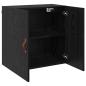 Preview: Wandschrank 60 x 31 x 60 cm Holzwerkstoff Schwarz Eichen-Optik