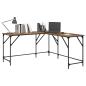 Preview: Schreibtisch Altholz Holzwerkstoff 149 x 149 x 75 cm