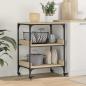 Preview: ARDEBO.de - Küchentrolley Sonoma-Eiche 60 x 41 x 80,5 cm Holzwerkstoff