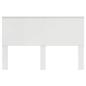 Preview: Kopfteil Glänzend Weiß Holzwerkstoff