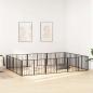 Preview: Hundetor 10 stk. Schwarz 100 x 60 cm Verzinkter Stahl