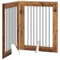 Preview: Klappbares Hundetor mit Ständern 2 stk. Altholz 160,5 cm