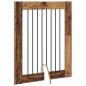 Preview: Klappbares Hundetor mit Ständern 2 stk. Altholz 160,5 cm