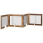 Preview: Klappbares Hundetor mit Ständern 4 stk. Altholz 401 cm