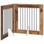 Preview: Klappbares Hundetor mit Ständern 2 stk. Altholz 160,5 cm