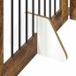 Preview: Klappbares Hundetor mit Ständern 6 stk. Räuchereiche 482 cm