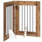 Preview: Klappbares Hundetor mit Ständern 2 stk. Altholz 120,5 cm