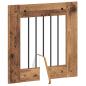 Preview: Klappbares Hundetor mit Ständern 4 stk. Altholz 241 cm