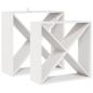 Preview: Weinregal 2 Stk. Wei? 62 x 25 x 62 cm Massives Kiefernholz
