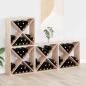 Preview: ARDEBO.de - Weinregal 4 Stk. Natur 62 x 25 x 62 cm Massives Kiefernholz