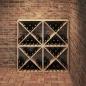 Preview: Weinregal 4 Stk. Natur 62 x 25 x 62 cm Massives Kiefernholz