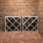 Preview: Weinregal 2 Stk. Weiß 62 x 25 x 62 cm Massives Kiefernholz