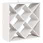 Preview: Weinregal 2 Stk. Weiß 62 x 25 x 62 cm Massives Kiefernholz