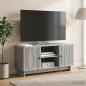 Preview: ARDEBO.de - TV-Schränk 102 x 34,5 x 50 cm Grau Sonoma Holzwerkstoff