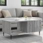 Preview: ARDEBO.de - Couchtisch Grau Sonoma 90 x 50 x 40 cm Holzwerkstoff