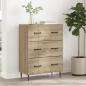 Preview: ARDEBO.de - Schubladenschrank 66 x 34,5 x 89,5 cm Holzwerkstoff