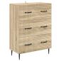 Preview: Schubladenschrank 66 x 34,5 x 89,5 cm Holzwerkstoff
