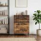Preview: ARDEBO.de - Schubladenschrank 66 x 34,5 x 89,5 cm Holzwerkstoff Altholz