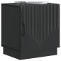 Preview: Nachttisch 2 stk. Schwarz 43 x 34,5 x 47 cm Holzwerkstoff