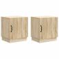 Preview: Nachttisch 2 stk. Sonoma-Eiche 43 x 34,5 x 47 cm Holzwerkstoff