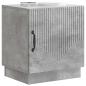 Preview: Nachttisch Beton Grau 43 x 34,5 x 47 cm Holzwerkstoff