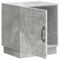 Preview: Nachttisch Beton Grau 43 x 34,5 x 47 cm Holzwerkstoff