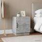 Preview: Nachttisch 2 stk. Beton Grau 43 x 34,5 x 47 cm Holzwerkstoff
