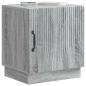 Preview: Nachttisch Grau Sonoma 43 x 34,5 x 47 cm Holzwerkstoff