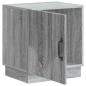 Preview: Nachttisch Grau Sonoma 43 x 34,5 x 47 cm Holzwerkstoff