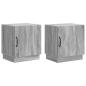Preview: Nachttisch 2 stk. Grau Sonoma 43 x 34,5 x 47 cm Holzwerkstoff