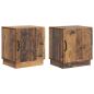 Preview: Nachttisch 2 stk. Altholz 43 x 34,5 x 47 cm Holzwerkstoff