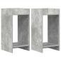 Preview: Pflanzenständer 2 Stk. Betongrau 30 x 30 x 60 cm Holzwerkstoff