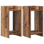 Preview: Pflanzenständer 2 Stk. Altholz 30 x 30 x 60 cm Holzwerkstoff