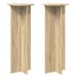 Preview: Pflanzenständer 2 Stk. Sonoma-Eiche Ø40 x 100 cm Holzwerkstoff