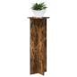 Preview: Pflanzenständer 2 Stk. Räuchereiche Ø40 x 100 cm Holzwerkstoff