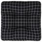 Preview: Palettenkissen Schwarz Karomuster 58x58x10 cm Oxford-Gewebe