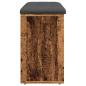 Preview: Schuhbank Altholz-Optik 102x32x50 cm Holzwerkstoff